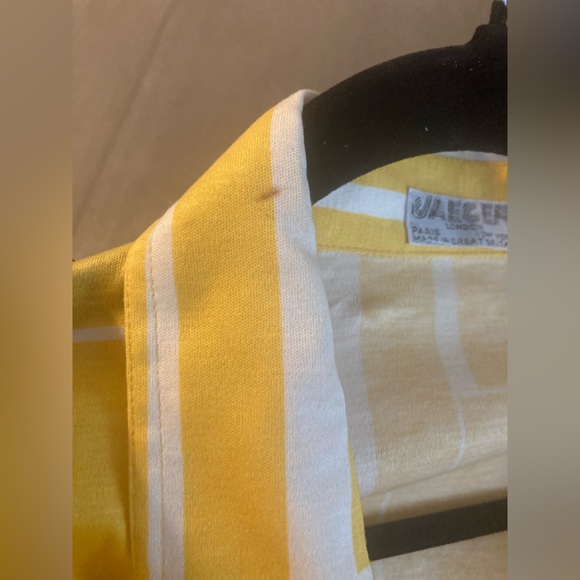 Vintage Jaeger London Yellow Skirt Blouse Set W/Pockets - Picture 14 of 15